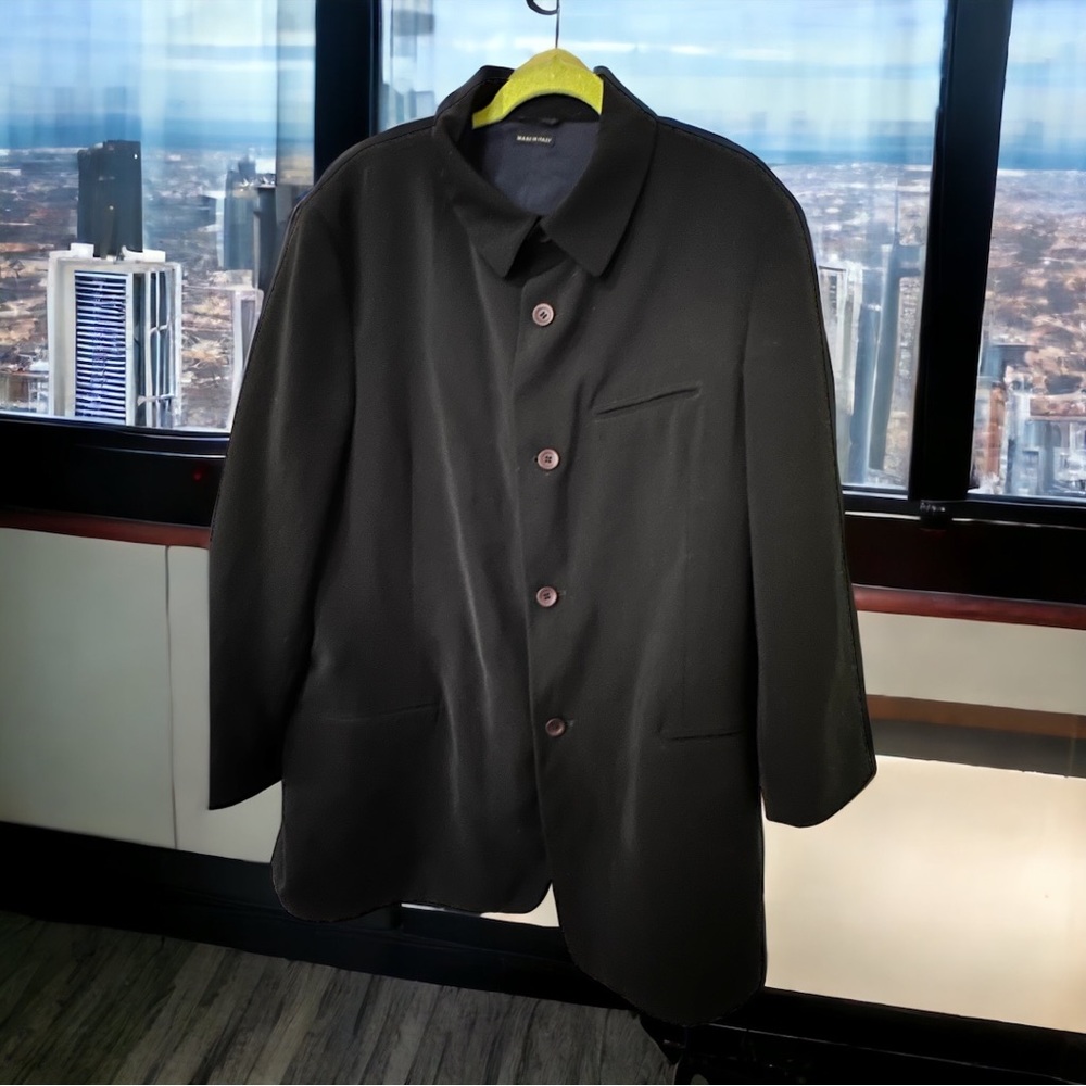 Vintage Giorgio Armani Classico jacket Italy SZ 54R (IT)44R US Black Fab Design
